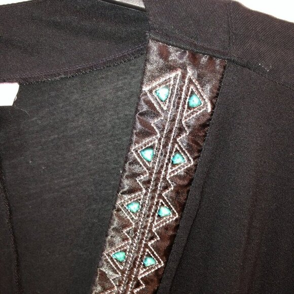 Wearabouts Womens Size ????  Black Short Sleeve V Neck Swim Beach Tunic Cover Up - Picture 5 of 8